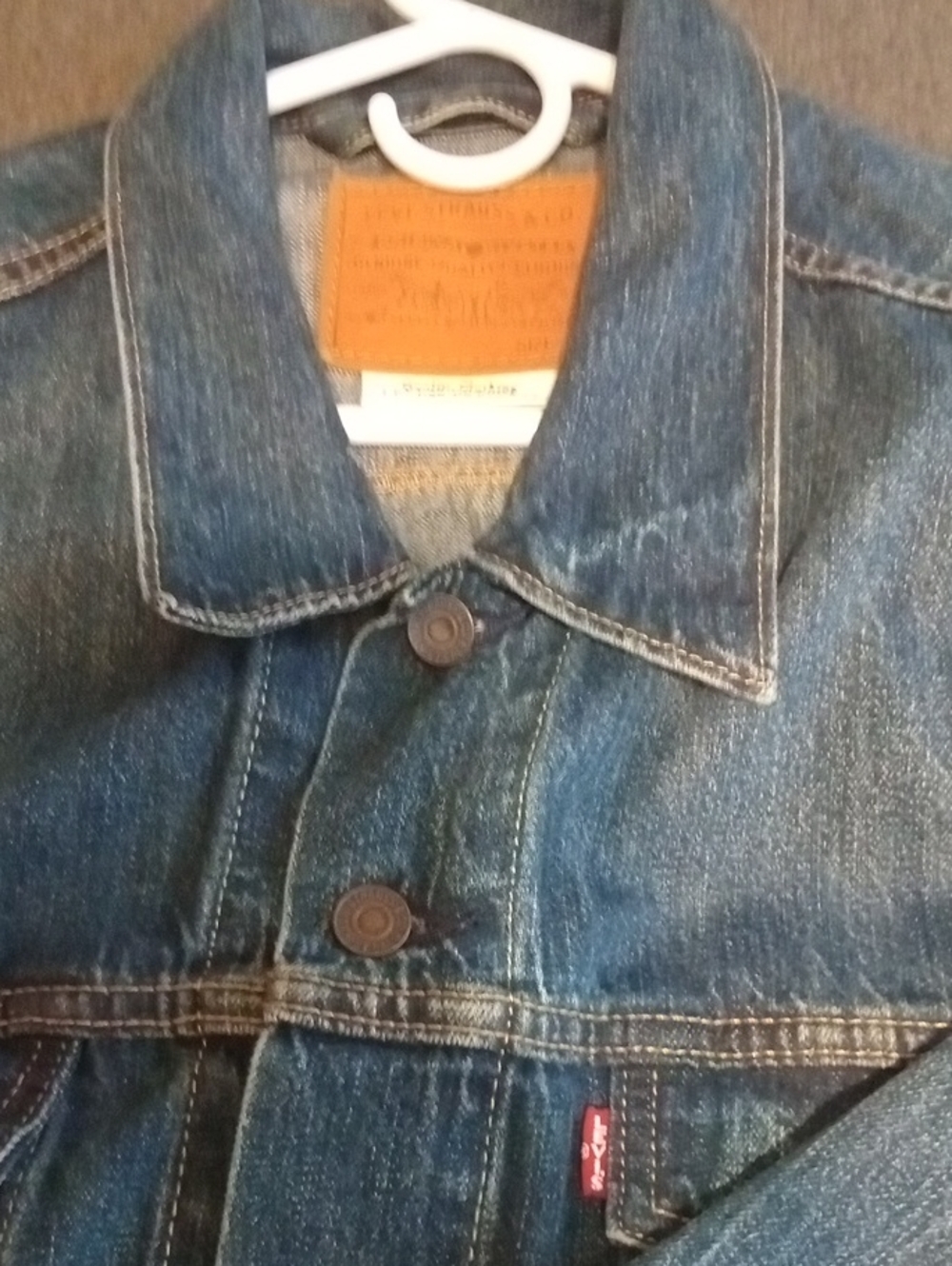 Levi's Indigo Blue Denim Jacket with Contrast Stitching